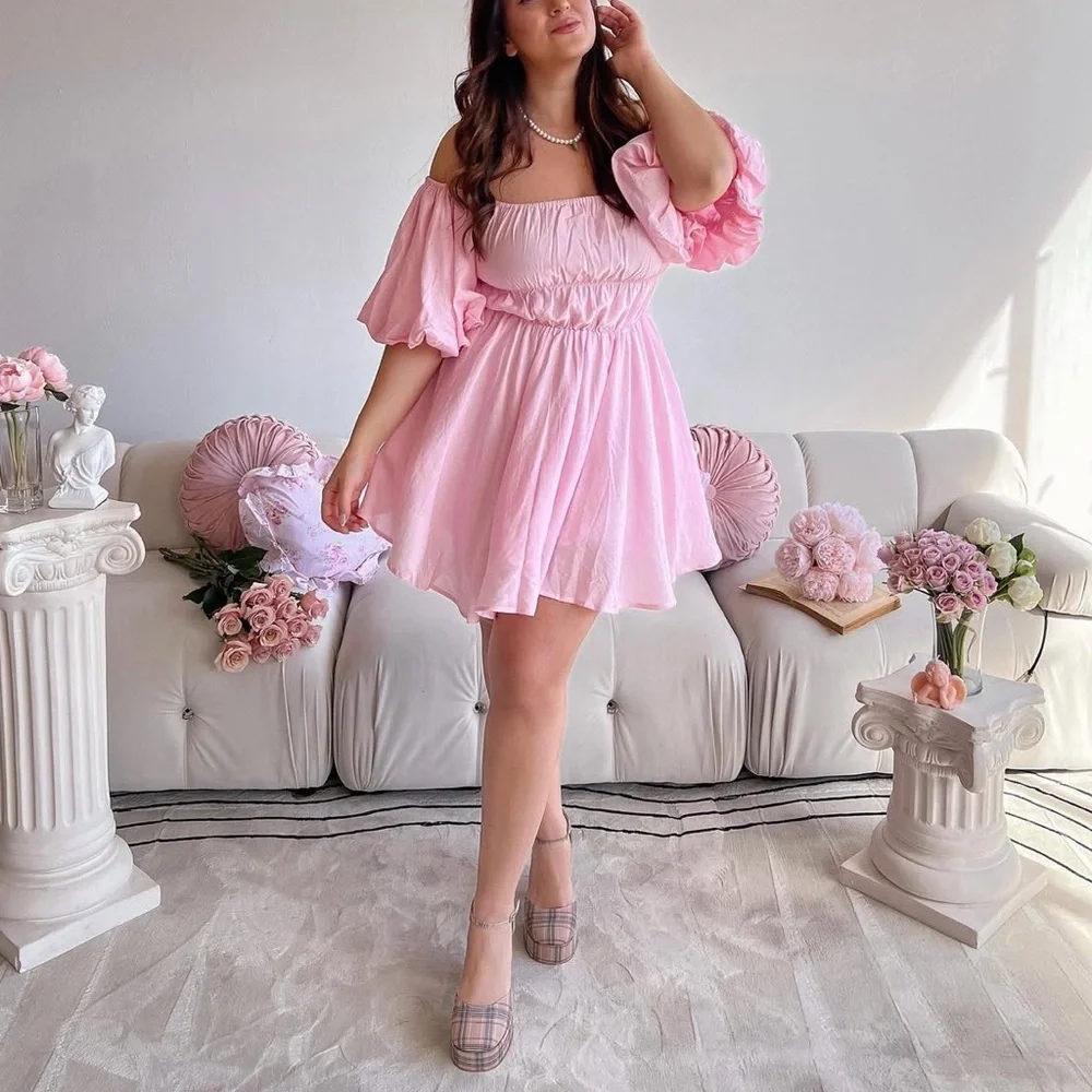 Princess Polly Light Pink Baby Doll Dress - Picture 2 of 8
